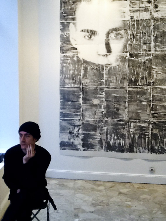MUTED BELIEFS, carbon transfer on cardboard, 210x300cm